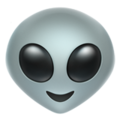 Alien emoji apple