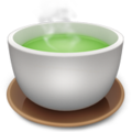 Emoji green tea apple