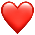 Heart emoji apple