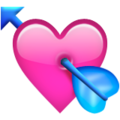 Heart with Arrow Apple emoji