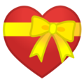 Heart Ribbon emoji google