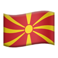 North Macedonia emoji apple