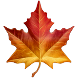 Emoji Maple Leaf apple