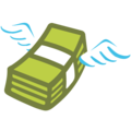 Money Wings google emoji