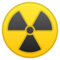 Radioactive google emoji