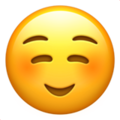 Smiling Face emoji apple