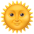 Smiling Sun Emoji Apple