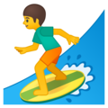Surfing Emoji Google