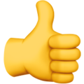 Thumbs Up emoji apple