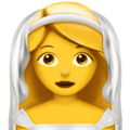 Bride emoji apple