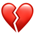 Broken Heart emoji apple