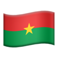 Burkina Faso emoji apple