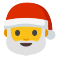 Santa Claus emoji Google