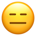 Expressionless Face emoji apple