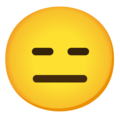 Expressionless Face Mouth emoji google