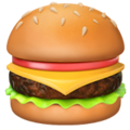 Emoji hamburger apple