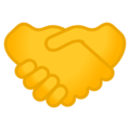 Handshake emoji google