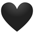 Heart Black emoji google