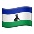 Lesotho emoji apple