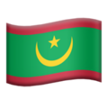 Mauritania emoji apple