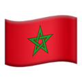Morocco emoji apple
