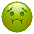 Nauseated Face emoji apple