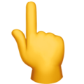 Pointing Up emoji apple
