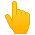 Pointing Up emoji google