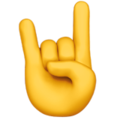 Rock On emoji apple