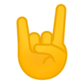 Rock On emoji google