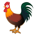 Rooster emoji google