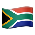 South Africa emoji apple