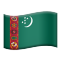 Turkmenistan emoji apple