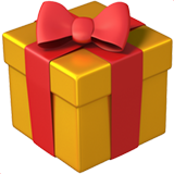 Emoji Wrapped Gift apple